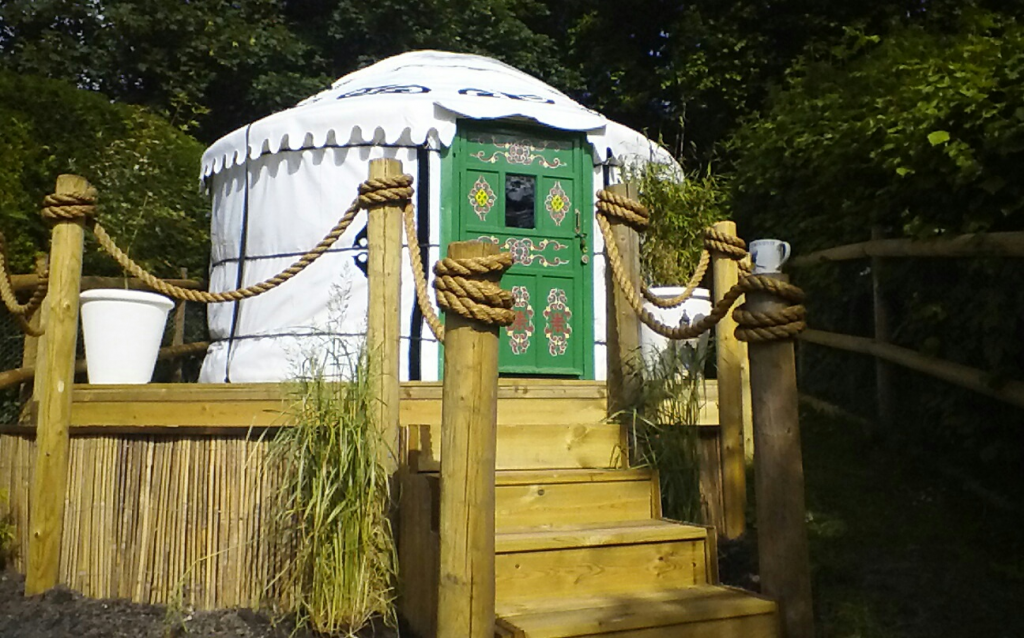 3.5m yurt - Visit our Oxford Show yurt or Speak to Us Small yurt