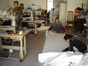 Happy seamstress | Yurt Specialists