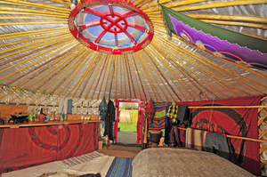 5m yurt with a kitchen - Visit our Oxford Show yurt or Speak to Us 5m yurt with a kitchen