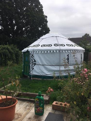 sussexescapes yurt next to stream